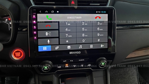 Màn hình DVD Android liền camera 360 xe Honda CRV 2018 - nay | Bravigo Ultimate (6G+128G)  